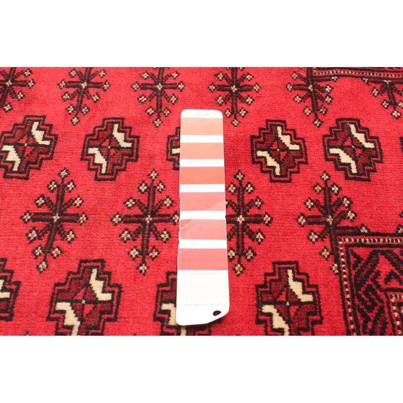 ECARPETGALLERY Hand-knotted Teimani Red Wool Rug - 2'10 x 4'6