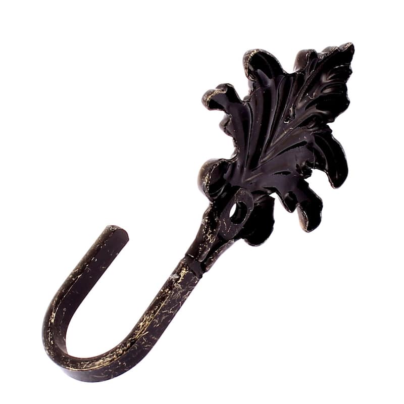 Bedroom Living Room Curtain Tieback Wall Hooks Bronze Tone 2Pcs - Bronze Tone