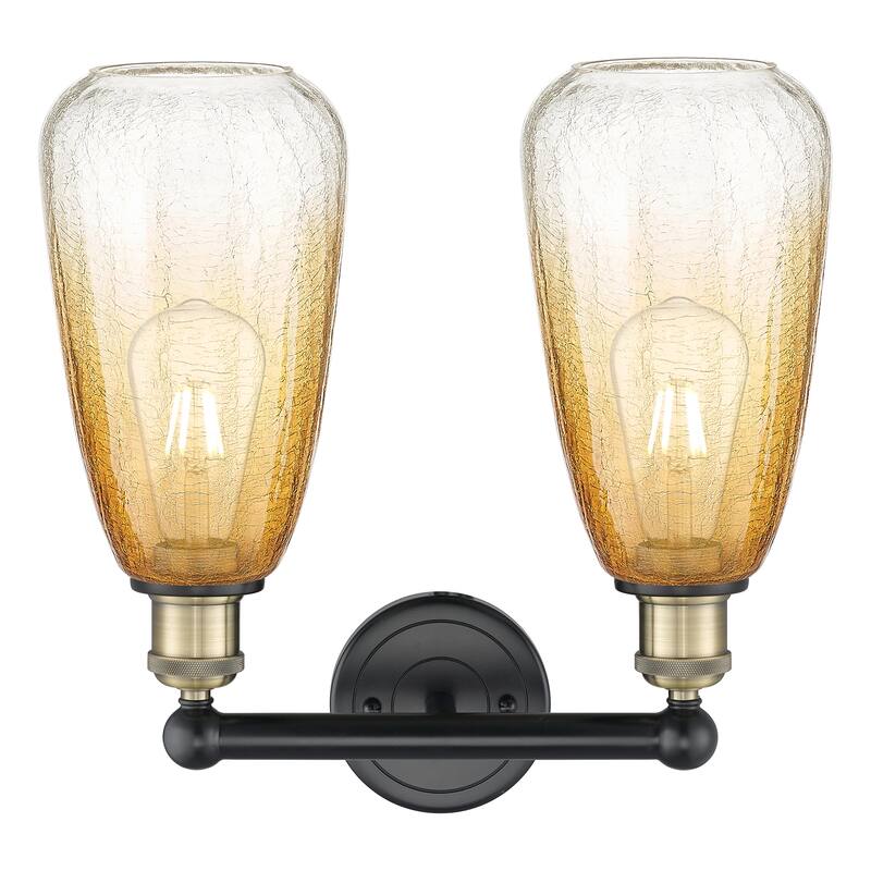 Innovations Lighting Endless Possibilities Edison - Brookhaven Almond - 2 Light 15" Bath Vanity Light