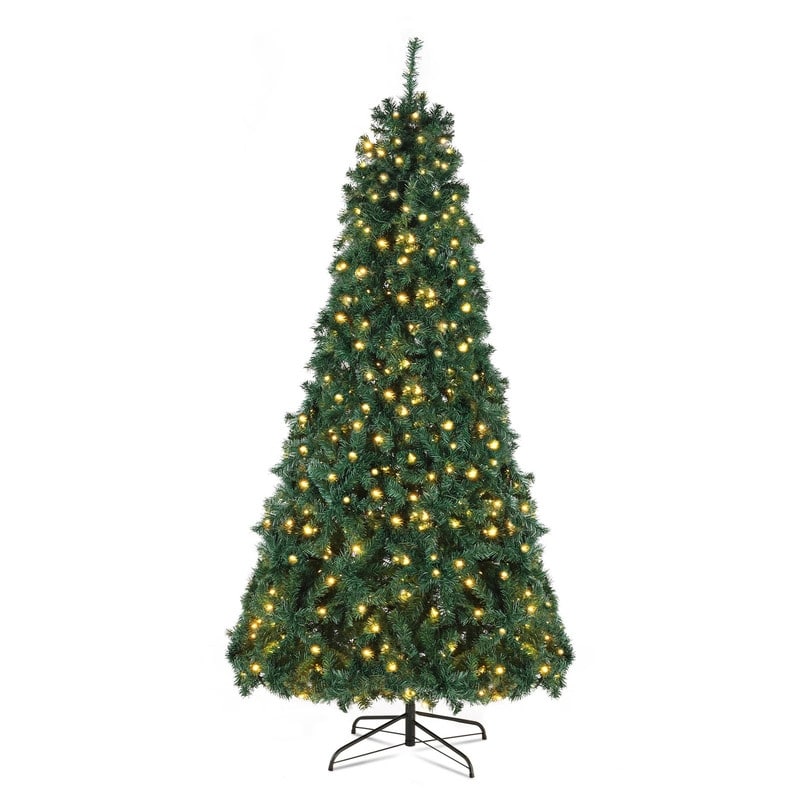 7ft 450 Lights Warm Color 8 Modes 1050 Branches Christmas Tree - N/A