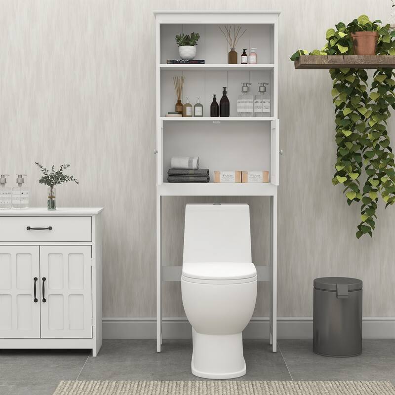 Over The Toilet Rack 2 Tier Toilet Bathroom Spacesaver Storage Shelf