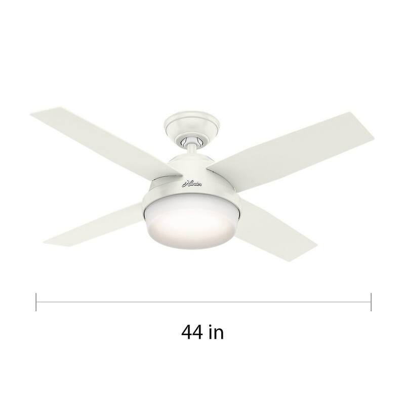 Hunter 44" Dempsey Ceiling Fan with LED Light Kit and Handheld Remote - Contemporary, Transitional, Industrial