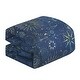 preview thumbnail 3 of 3, Blue Space Astro Geometric Reversible Kids Quilt Coverlet Bedspread Bedding Set