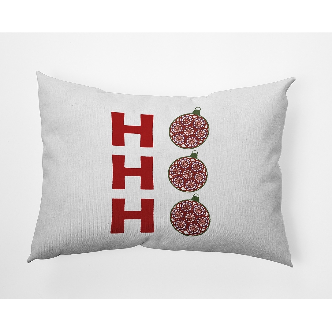 Ho Ho Ho Indoor/Outdoor Throw Pillow