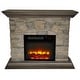 preview thumbnail 6 of 25, 40 in. Faux Stone Freestanding Electric Fireplace - 40" in Width