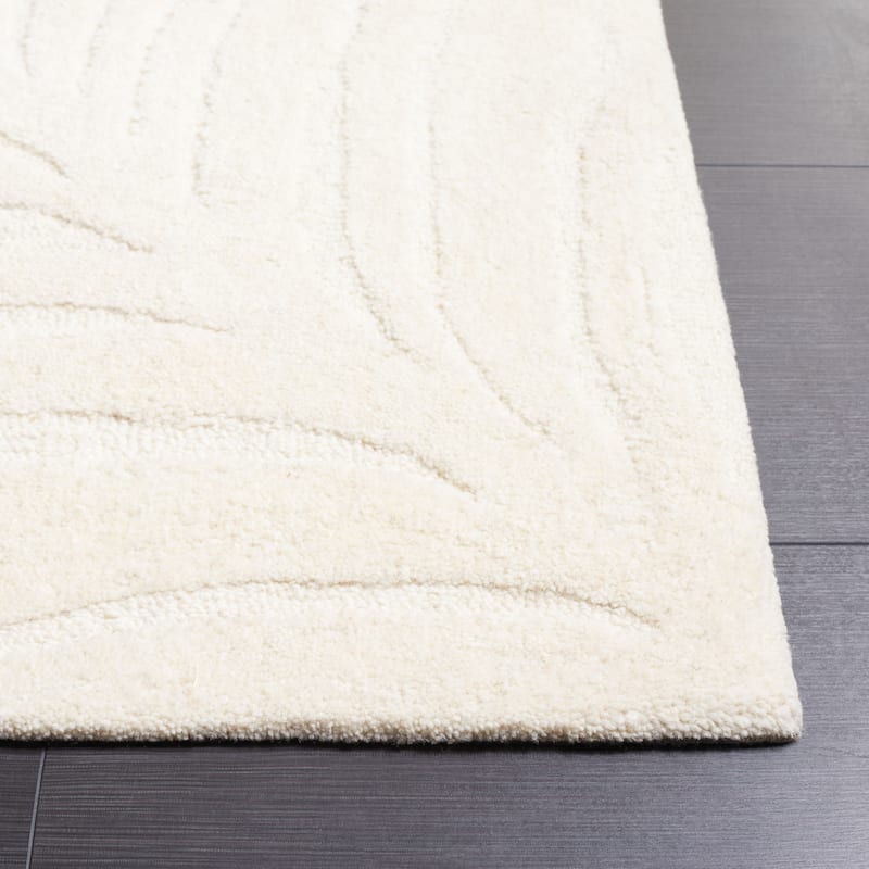 SAFAVIEH Handmade Ebony Vaida Modern Wool Rug
