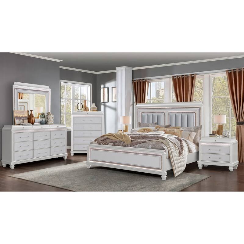 Sabrina Bedroom Set with LED Lighting