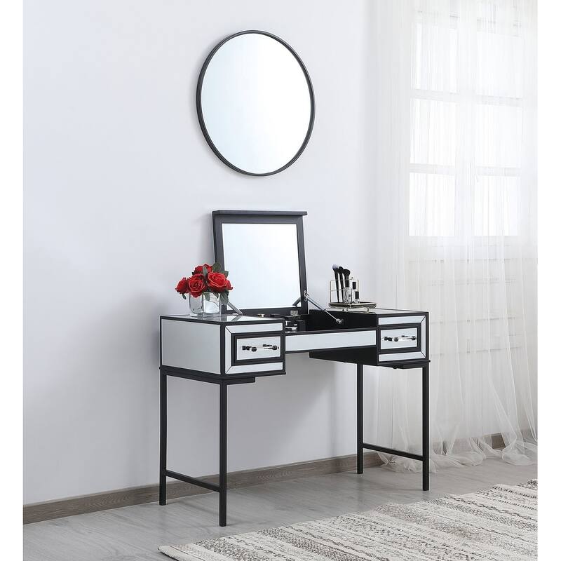 Modern Mirrored End Table
