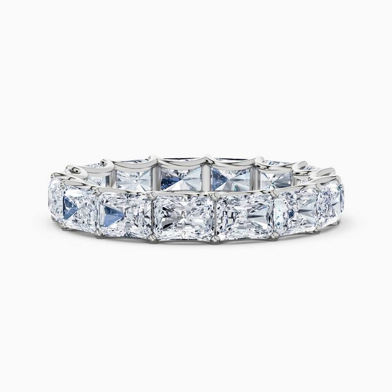 Auriya 14k Gold Radiant East-West Lab Grown Diamond Eternity Band 2.10 - 8.25 ct. tw. (F-G, VS) - 4.50 ct. wt. - 7 - White