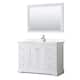 Option White / Carrara Cultured Marble Top / Polished