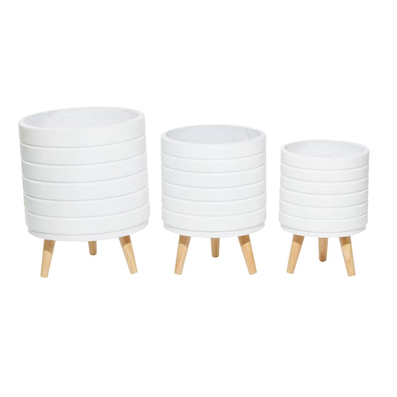 MgO Contemporary Planter (Set of 3) - S/3 14", 16", 18"H