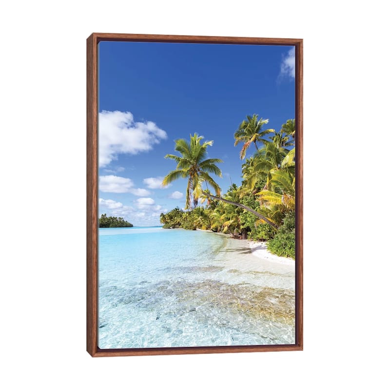 "Dream Beach On One Foot Island, Cook Islands" by Matteo Colombo Framed
