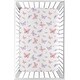 preview thumbnail 1 of 4, Sweet Jojo Designs Pink/Purple Shabby Chic Butterfly Girl Fitted Mini Portable Crib Sheet Colorful Butterflies Pastel Watercolor