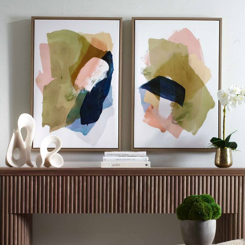Uttermost Abstract Afternoon Framed Canvases (Set of 2)