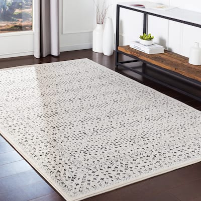 Katenka Grey Traditional Area Rug - 7' 10" x 10' 3"