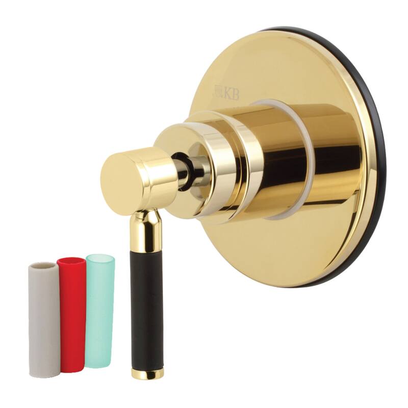 Kingston Brass Kaiser Single Handle 3 Function Diverter Valve Trim - Polished Brass