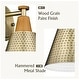 preview thumbnail 9 of 35, Modern Bathroom Vanity Light, Hammered Metal Shade