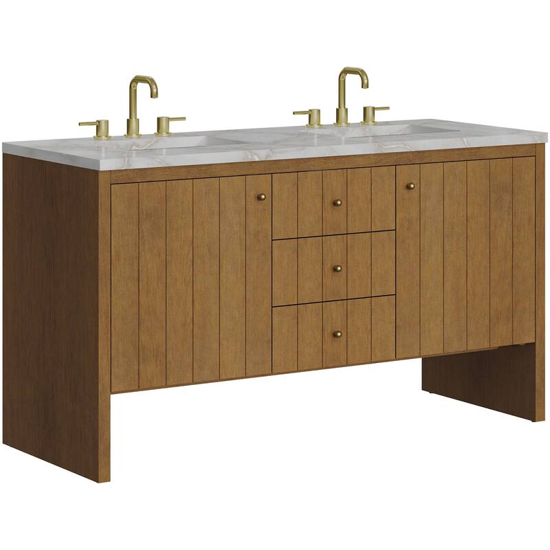 James Martin Vanities 435-V60D-FVSL Hudson 60" Free Standing Double