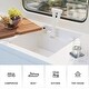 preview thumbnail 7 of 6, TORVA RV Kitchen Sink, 15 x 18 x 7 Inch Undermount Bar Sink Single Bowl Sink with Foldable Faucet Cutting Board, White