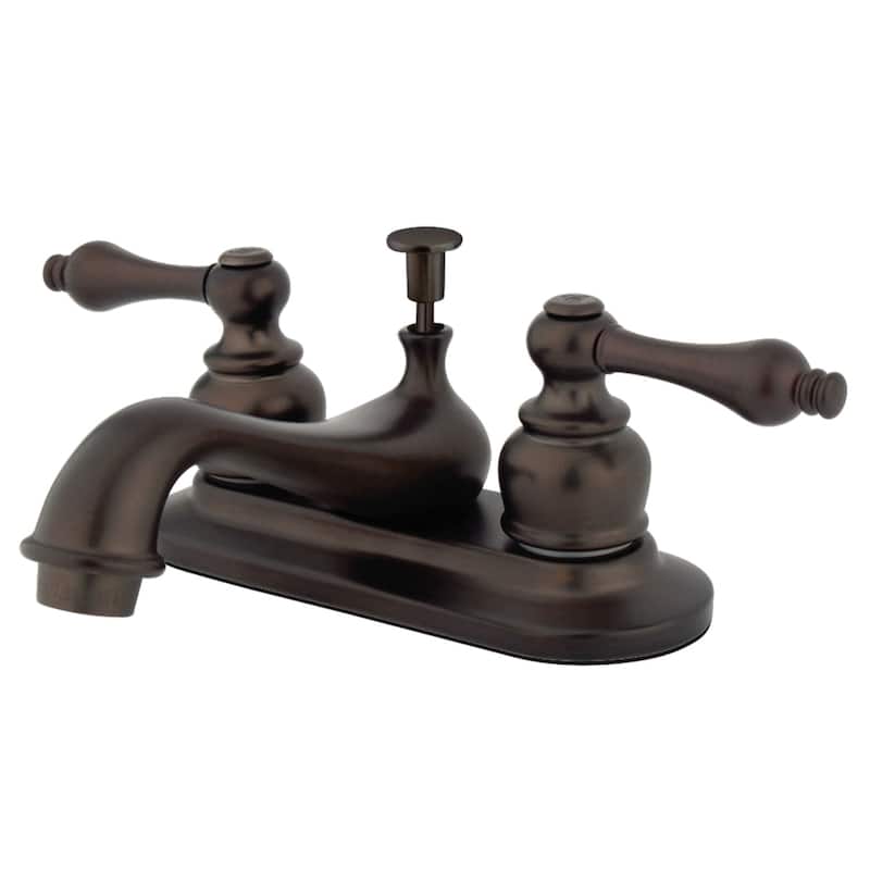 Kingston Brass Restoration 4 in. Centerset Bathroom Faucet - Oil Rubbed Bronze