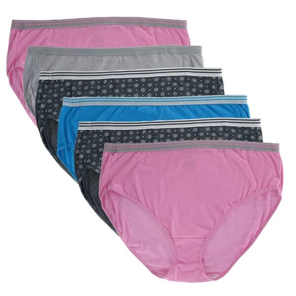 Shop Fruit Of The Loom Women S Plus Size High Cut Underwear 6