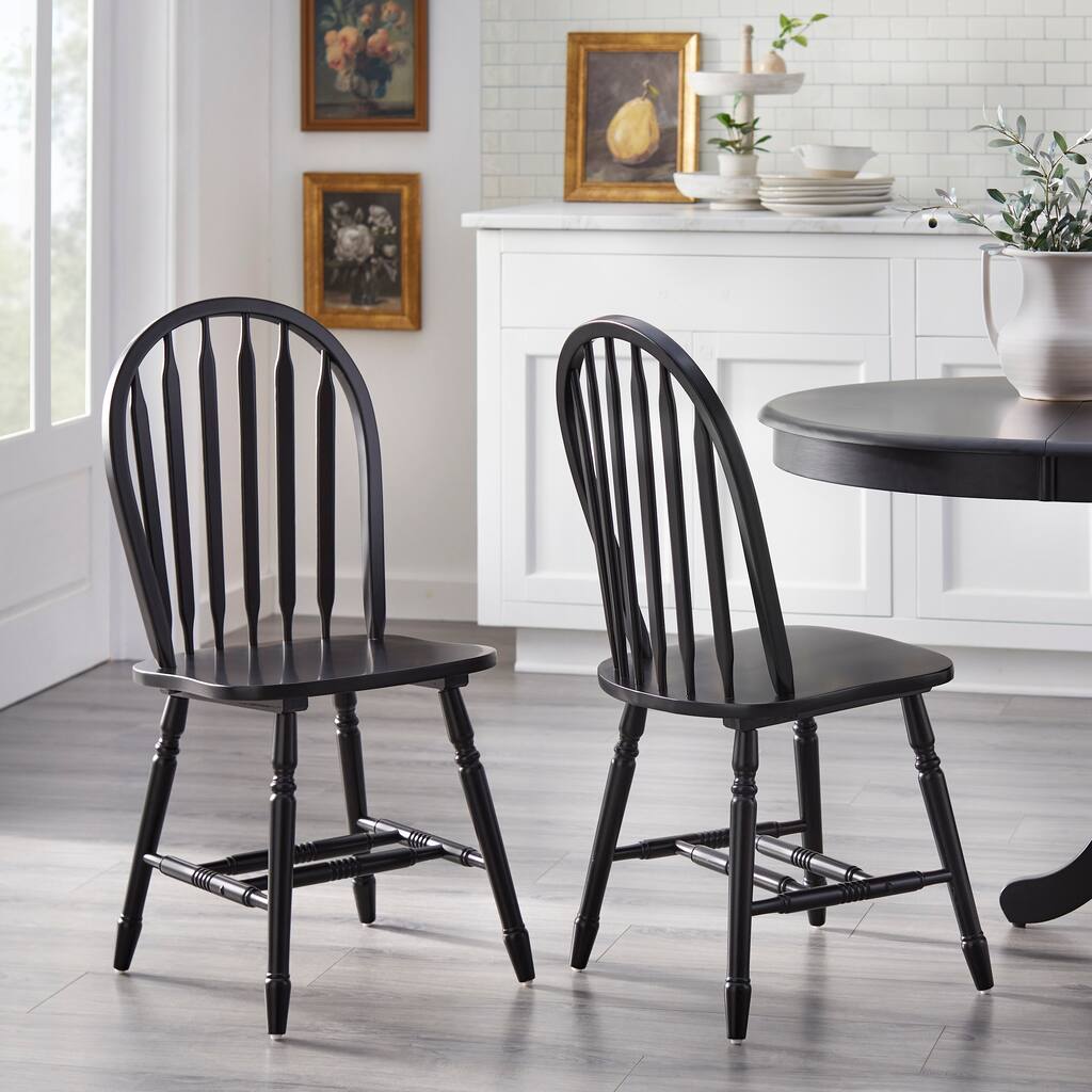 Simple Living Milo Mixed Media Spindle Arm Chairs (Set of 2) - On Sale ...
