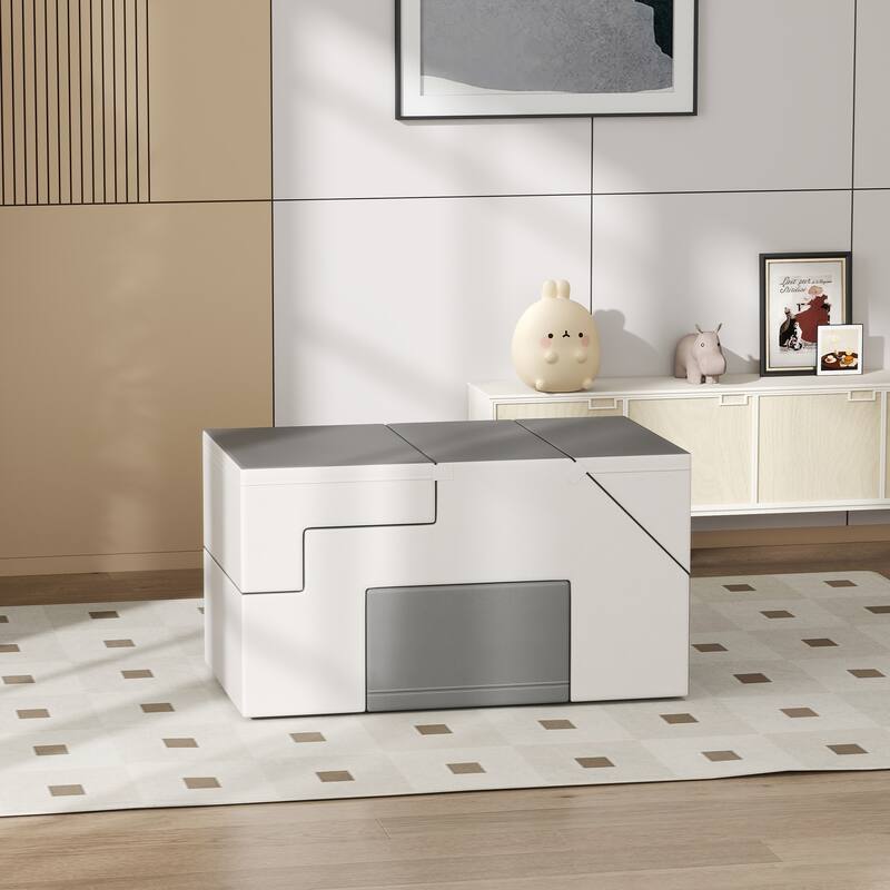 Foam Play Set for Toddlers and Children, Easy-to-clean 2 Piece Soft & Safe Kids Climbing Set for Crawling or Sliding