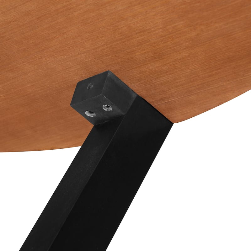 Versatile Coffee Table with X-Cross and Round Tabletop