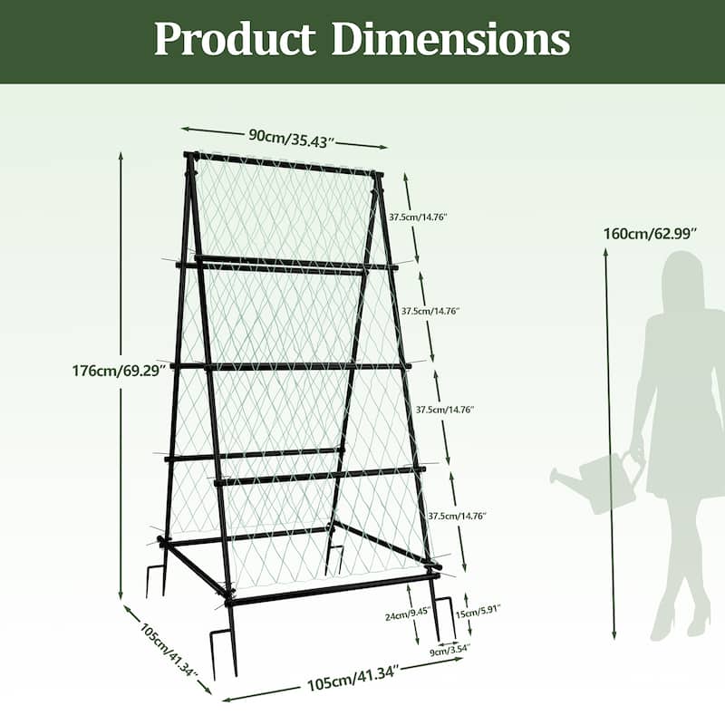 Triangle Garden Arch Trellis for Climbing Plants
