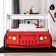preview thumbnail 4 of 8, Rozo Contemporary Red Speedy Fire Engine Platform Kid Bed by Furniture of America