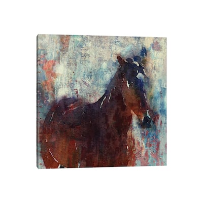 iCanvas "Wild Brown Horse" by Irena Orlov Canvas Print