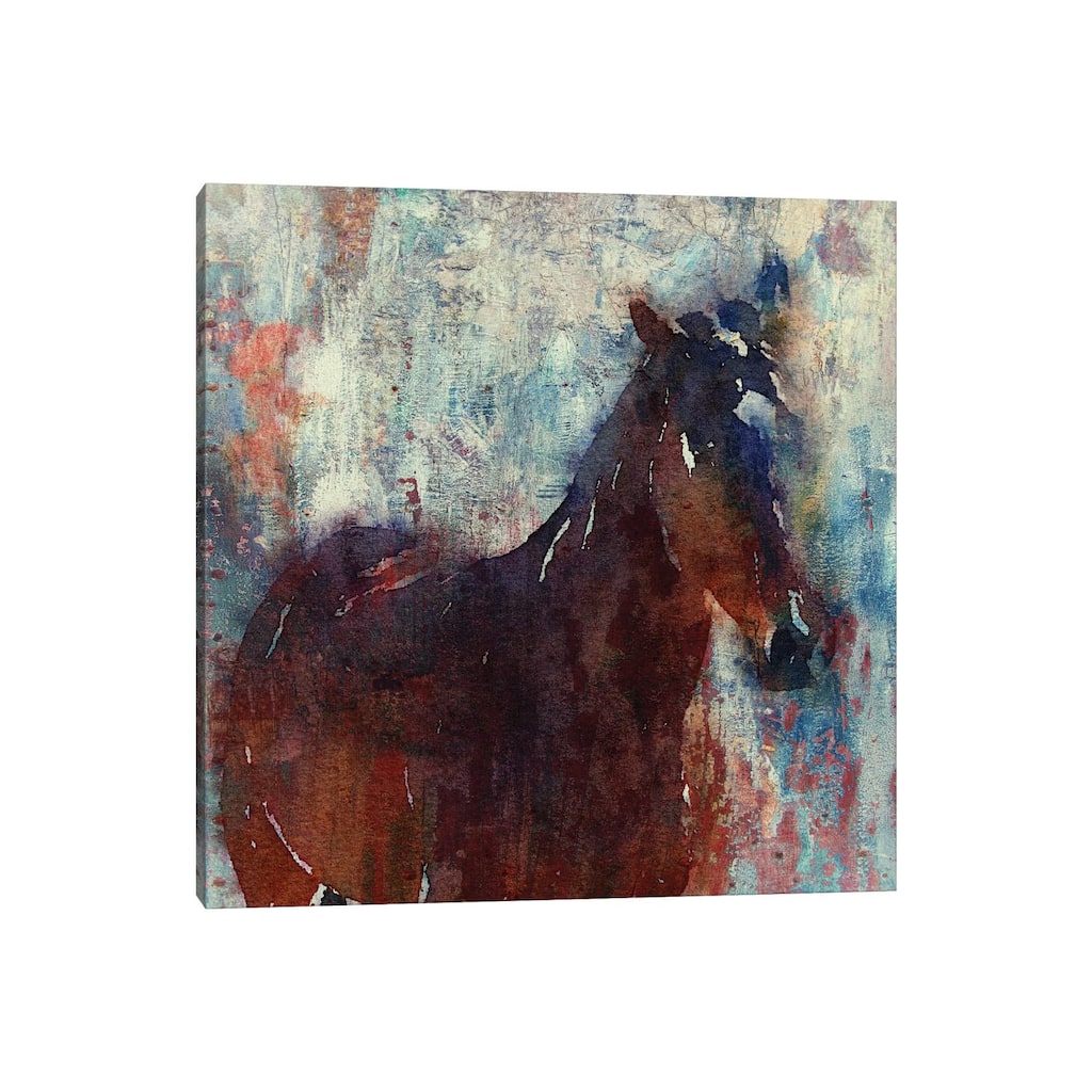 iCanvas "Wild Brown Horse" by Irena Orlov Canvas Print