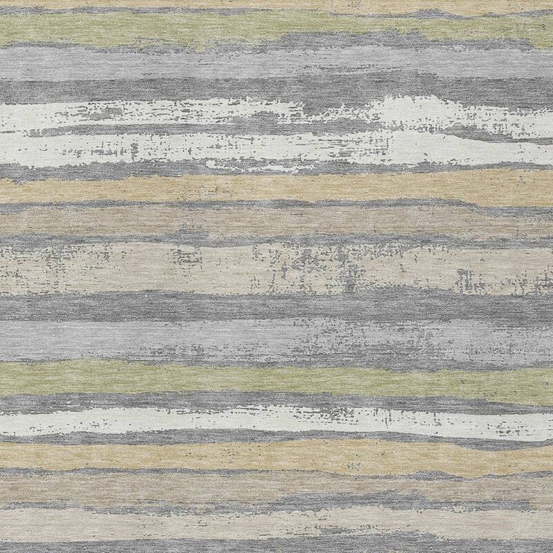 HomeRoots Striped Transitional Rectangle Outdoor Rug