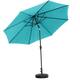 Ainfox 10ft Patio Umbrella with Lights Outdoor Solar Umbrella