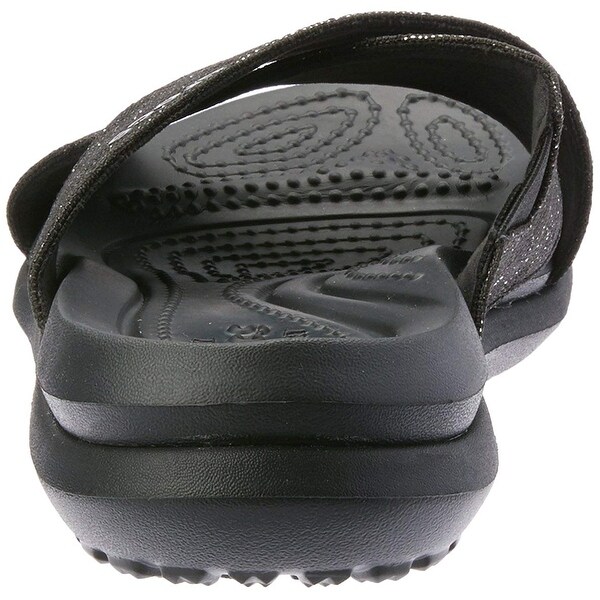 crocs capri shimmer cross band sandals