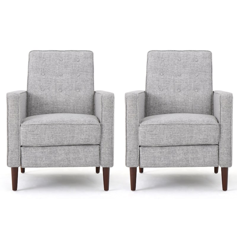 Mervynn Mid-century Tufted Recliners (Set of 2) by Christopher Knight Home