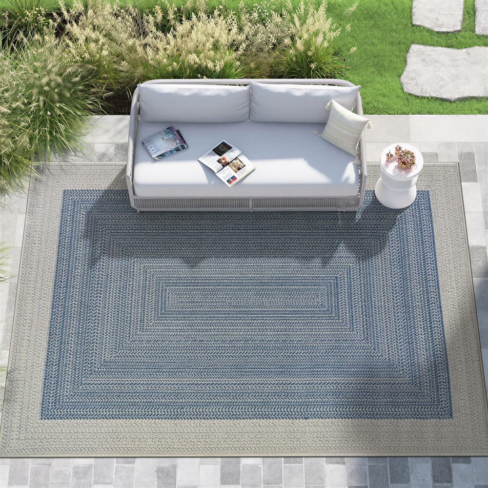 Marbella Contemporary Boho Indoor/Outdoor Area Rug