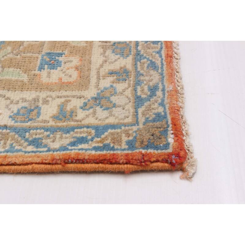 ECARPETGALLERY Hand-knotted Antalya Vintage Orange Wool Rug - 7'9 x 11'5