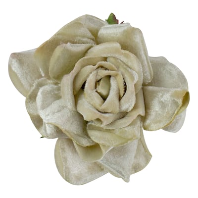5" Artificial Rose Clip-On Christmas Ornament