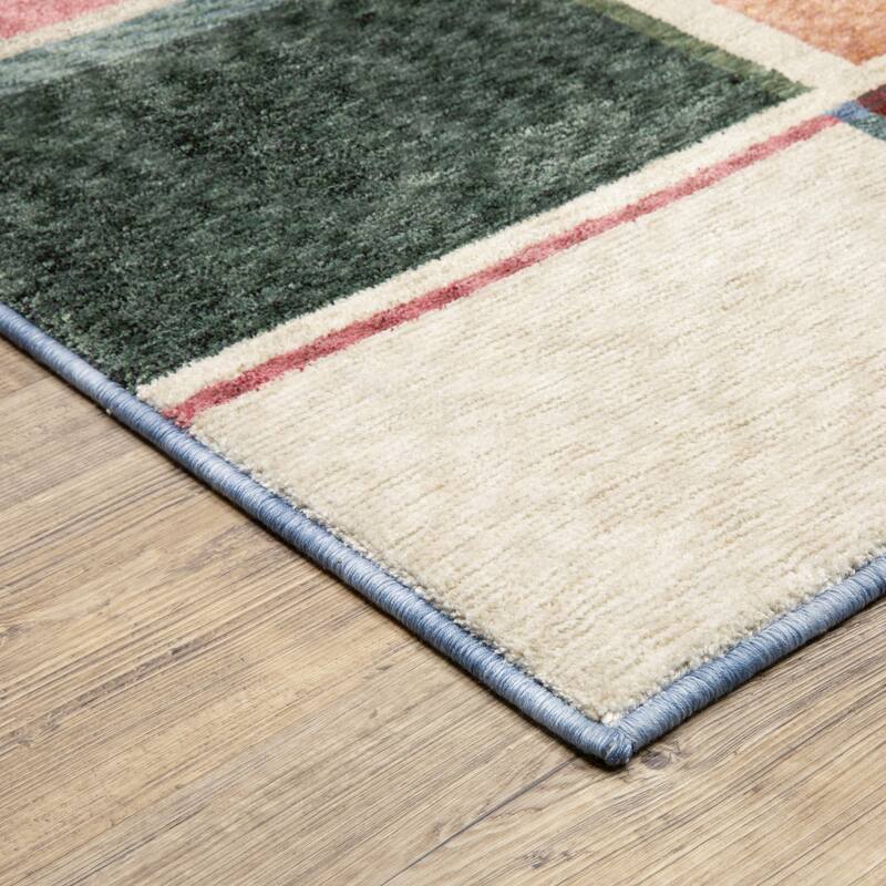 Tobias Modern Color Block Multi-colored Area Rug