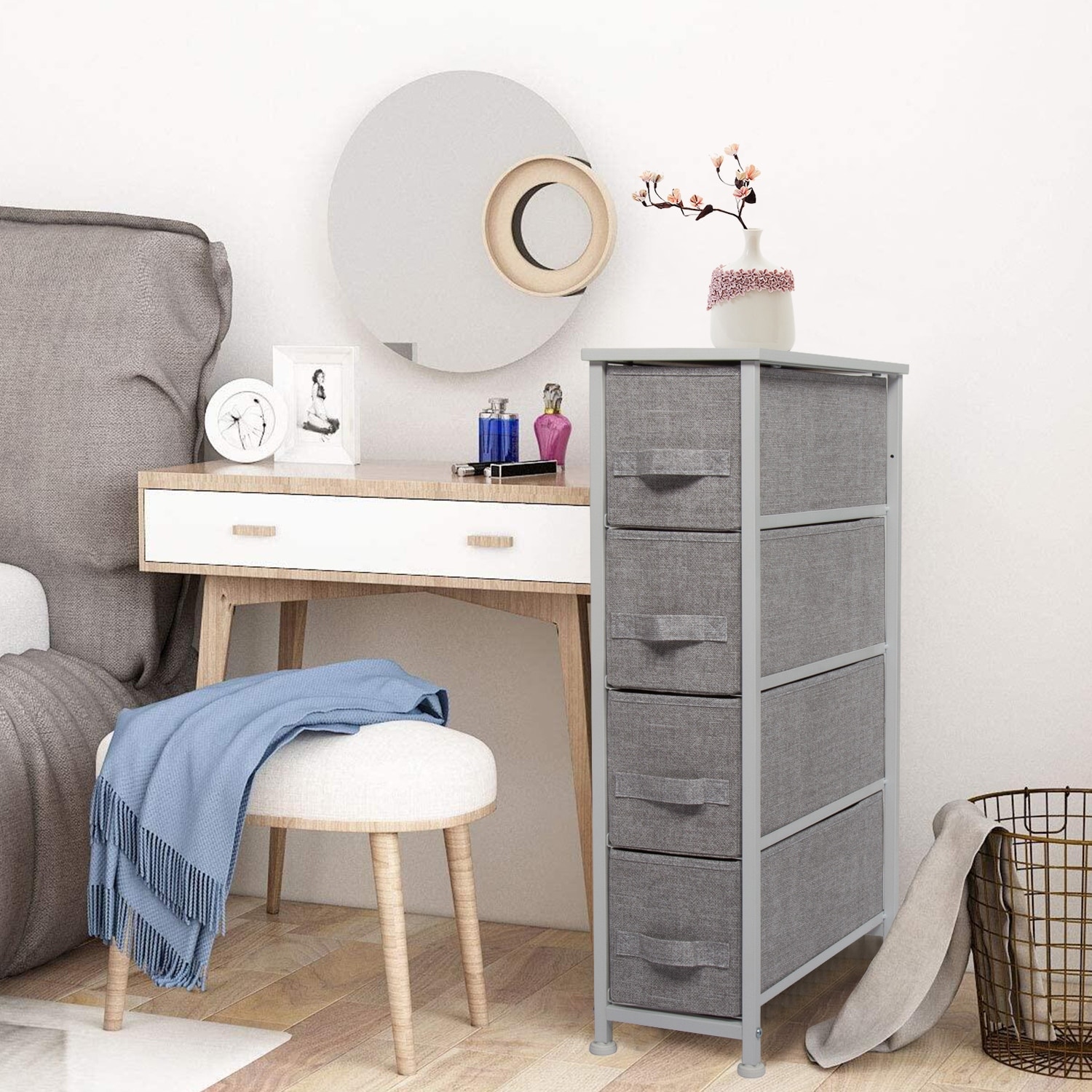 dresser in closet nursery