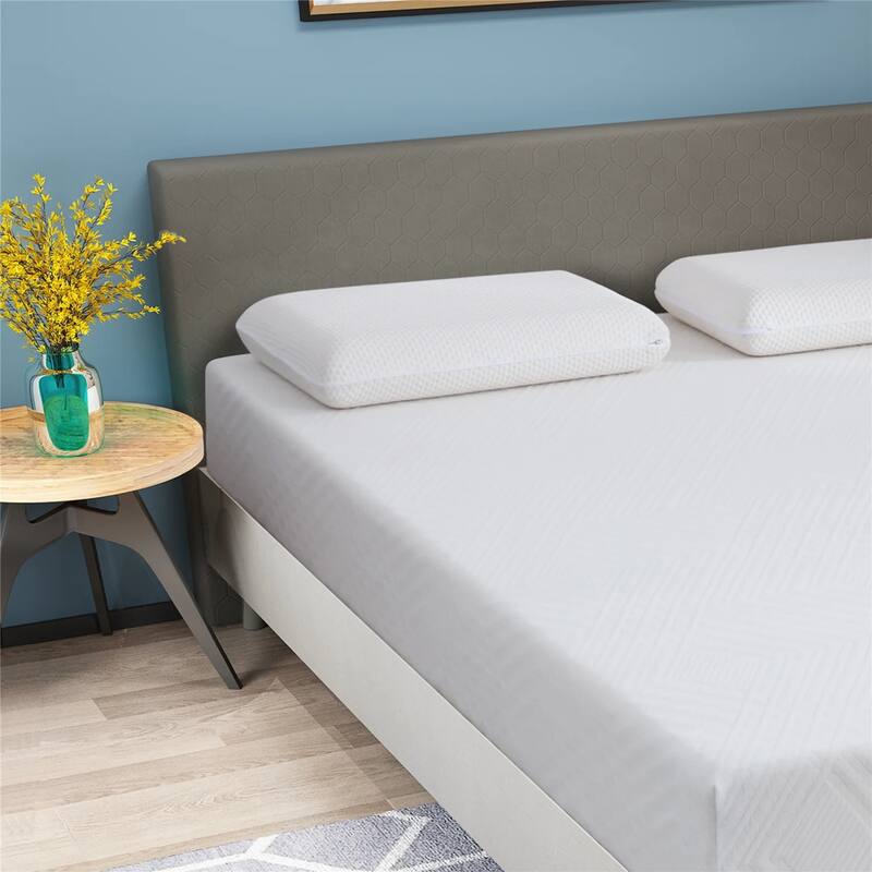 12 inch Memory Foam Mattress, Cooling Gel Green Tea Mattress Bed in a Box, CertiPUR-US Certified