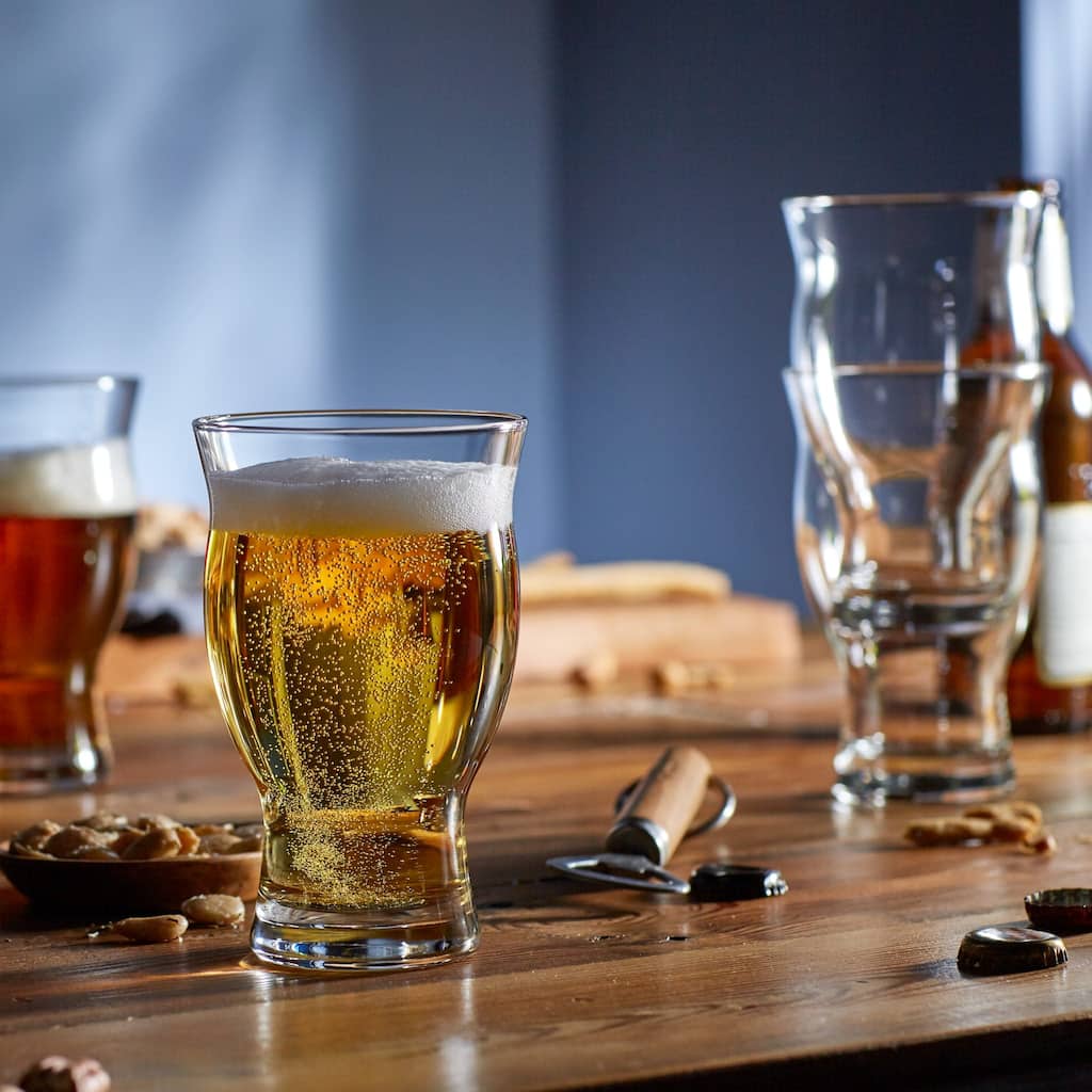 Libbey Craft Brews Nucleated Pint Beer Glasses, 16.75-ounce, Set of 4 - Set of 4