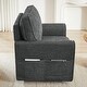 preview thumbnail 35 of 41, 360° Swivel Chair Armchair Swivel Sofa Chair with Side Pockets for Living Room, Bedroom, Office and Hotel