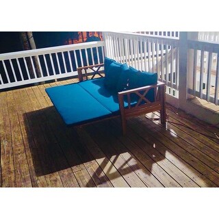 Wallpaper Shop Long Beach Outdoor Extendable Acacia Wood Daybed Sofa By For iPhone Free