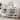 Antique White Sideboard Storage Cabinet with Mirrored Doors & Open Storage Shelf, Console Table Display Case for Living Room