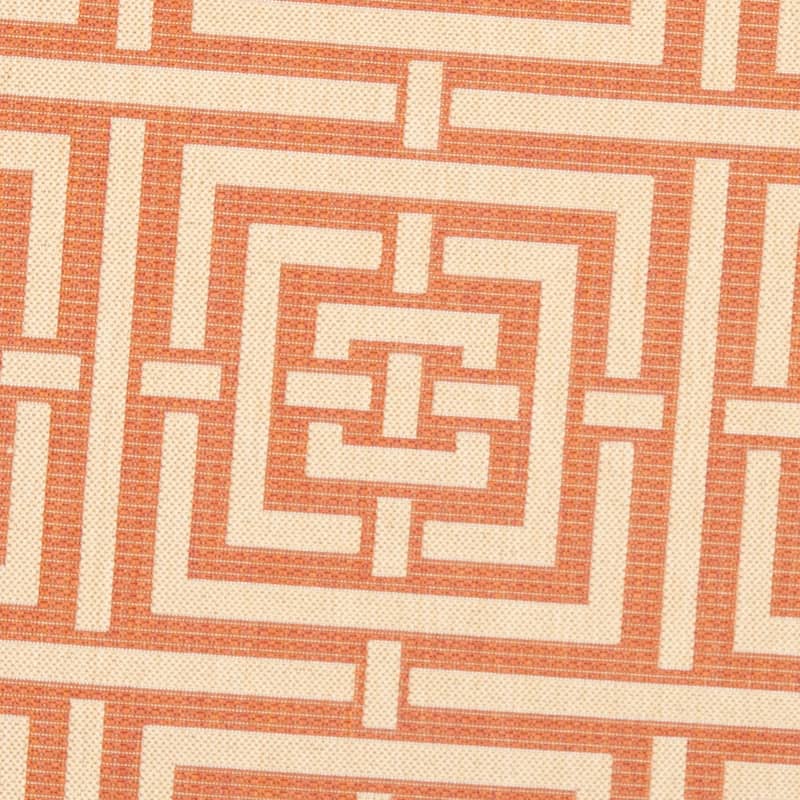SAFAVIEH Courtyard Ginger Indoor/ Outdoor Waterproof Patio Backyard Rug