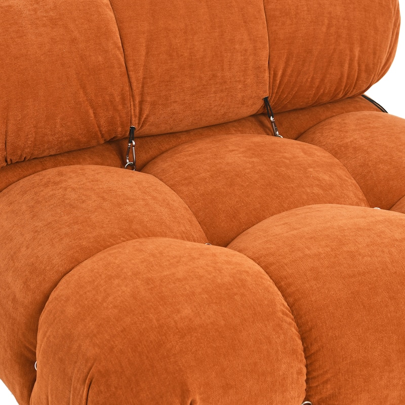 Armless Modular Chair with Locking Wheels
