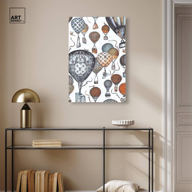 Doll Memories - Fashion Balloons Canvas by Art Remedy, Gallery Wrapped