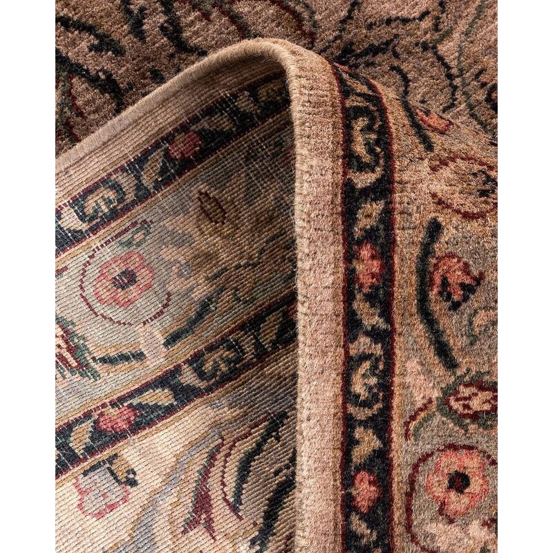 Overton Hand Knotted Wool Vintage Inspired Modern Contemporary Overdyed Pink Runner Rug - 2' 8" x 4' 3"